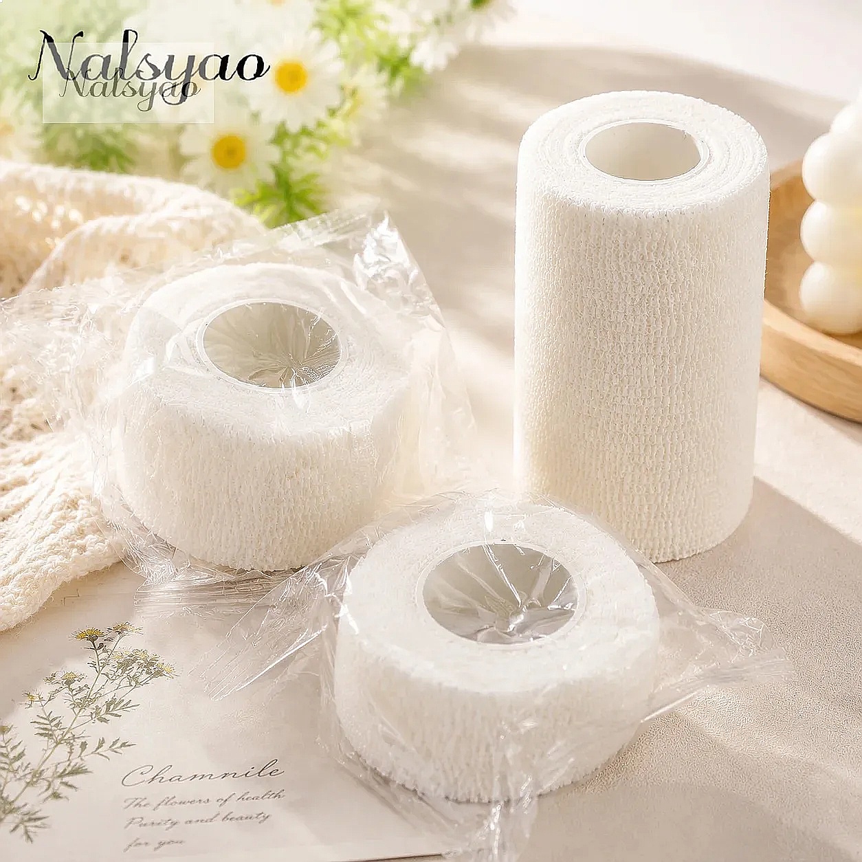 Wrist Wrap Support - 5 Pcs 2.5/5/7.5/10cm Self Adhesive Elastic