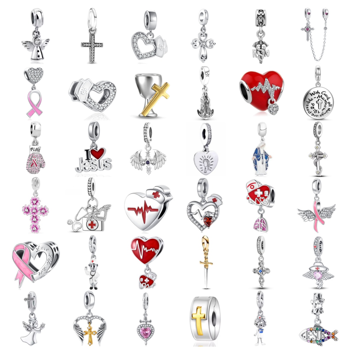 New Flower Cross Charm Sword B - Crossfit Accessories recension och pris