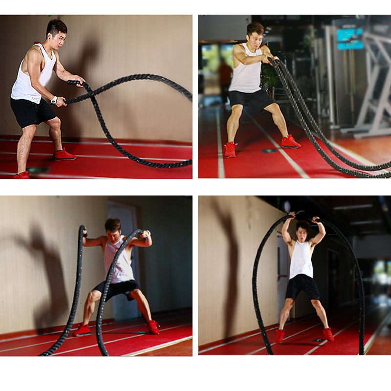 9M/12M/15M Fitness Battle Rope - Crossfit Equipment recension och pris