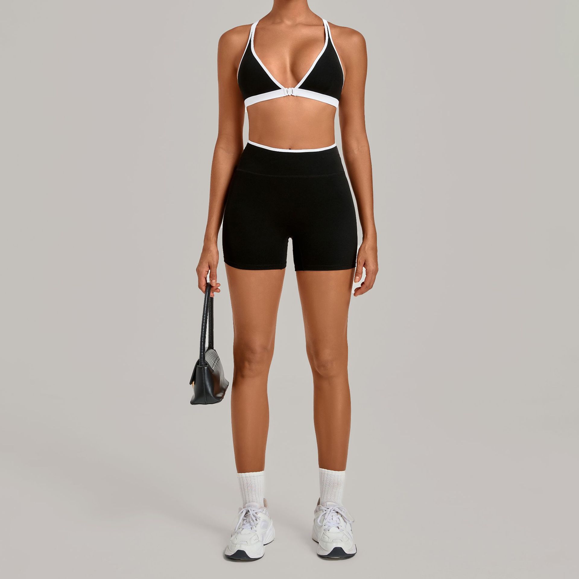 Women 2 Piece Yoga Set Deep V  - Crossfit Equipment recension och pris