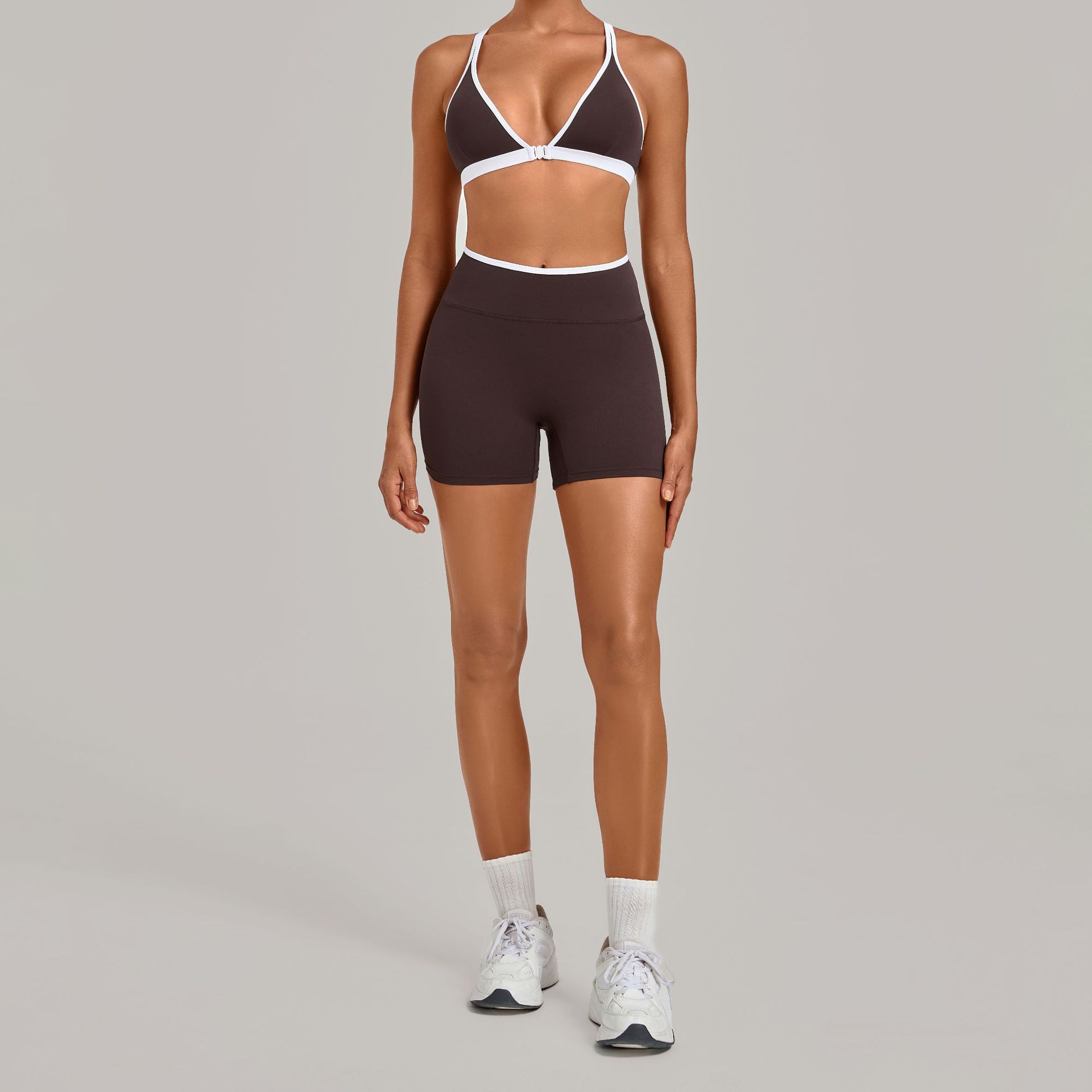 Women 2 Piece Yoga Set Deep V  - Crossfit Equipment recension och pris