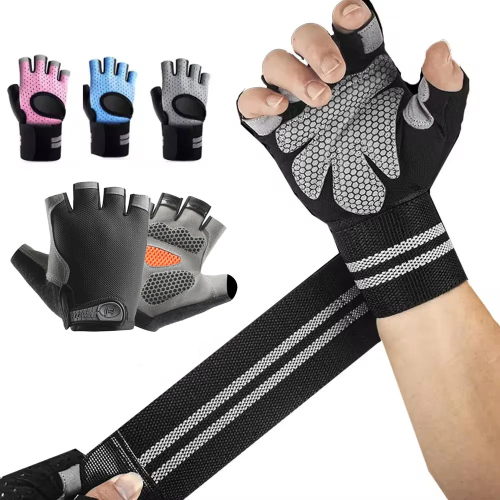 1Pair Half Finger Gym Fitness  - Crossfit Training Gear recension och pris