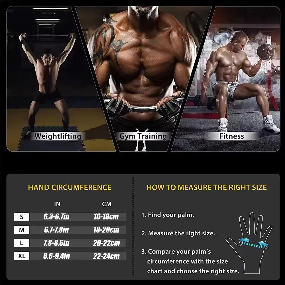 1Pair Half Finger Gym Fitness  - Crossfit Training Gear recension och pris