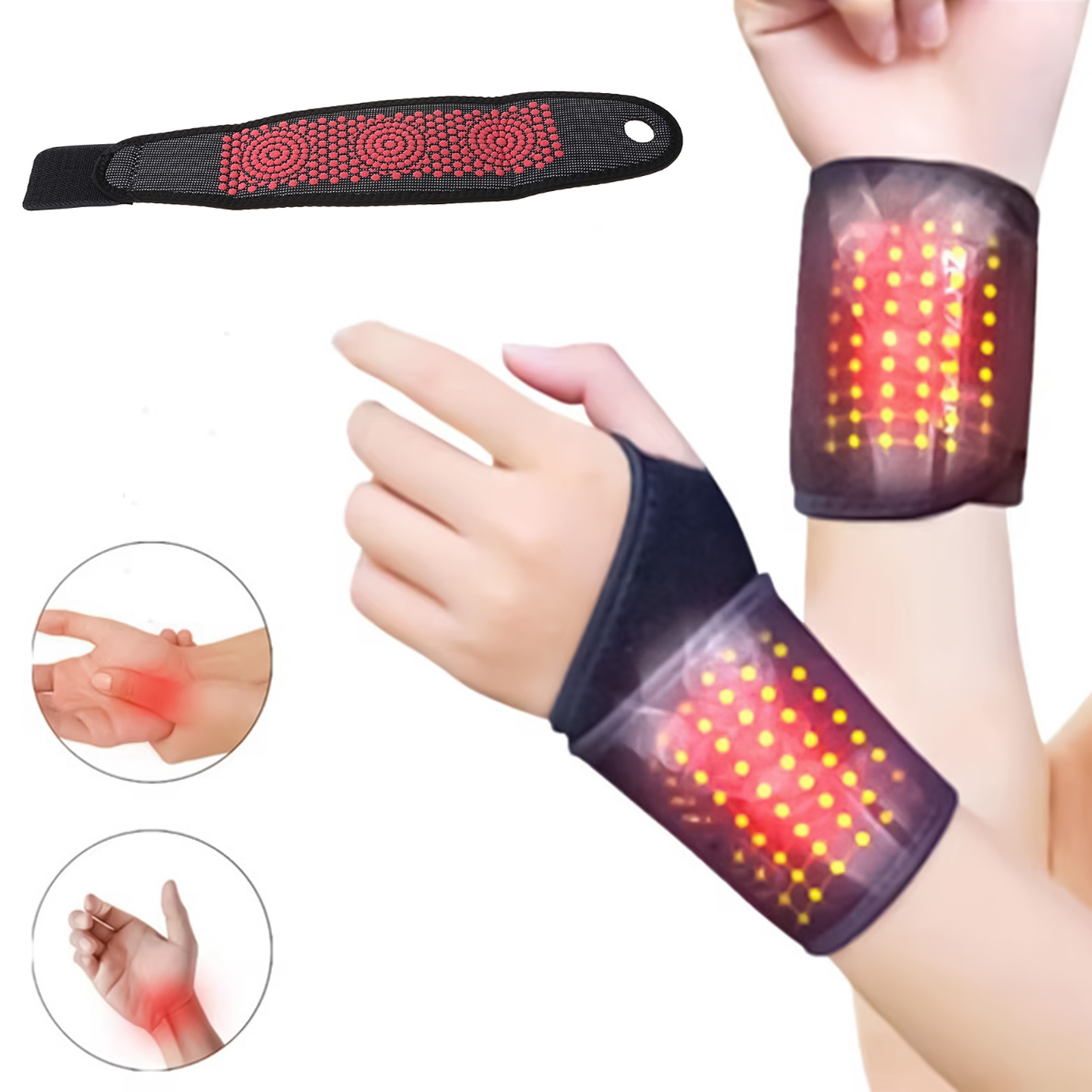 1/2pcs Self-Heating Wrist Brac - Wrist Wrap Support recension och pris