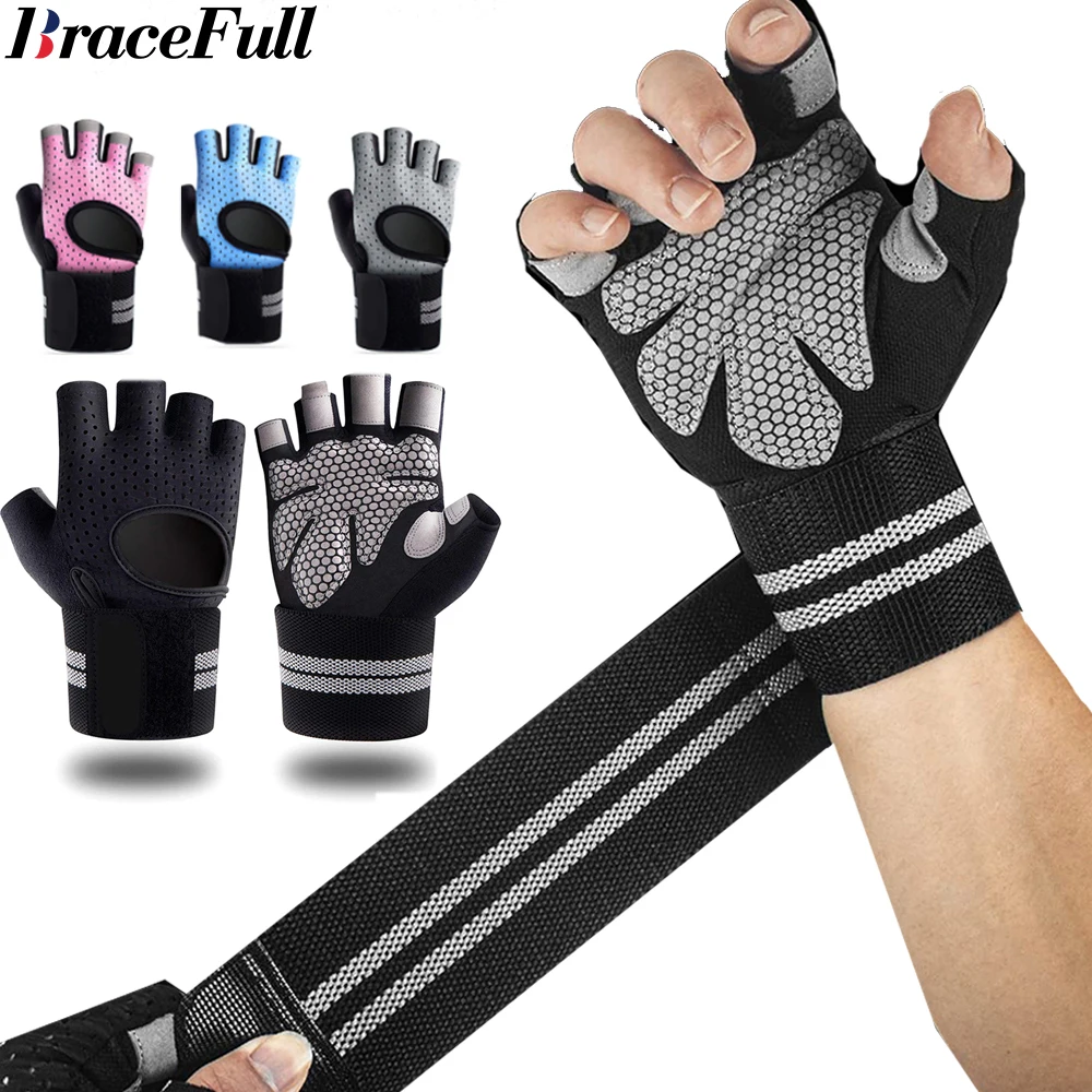 1Pair Half Finger Gym Fitness  - Crossfit Training Gear recension och pris