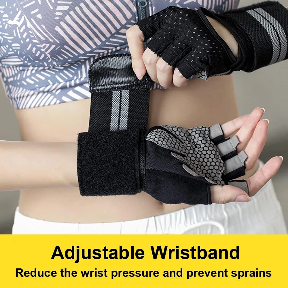 1Pair Half Finger Gym Fitness  - Crossfit Training Gear recension och pris