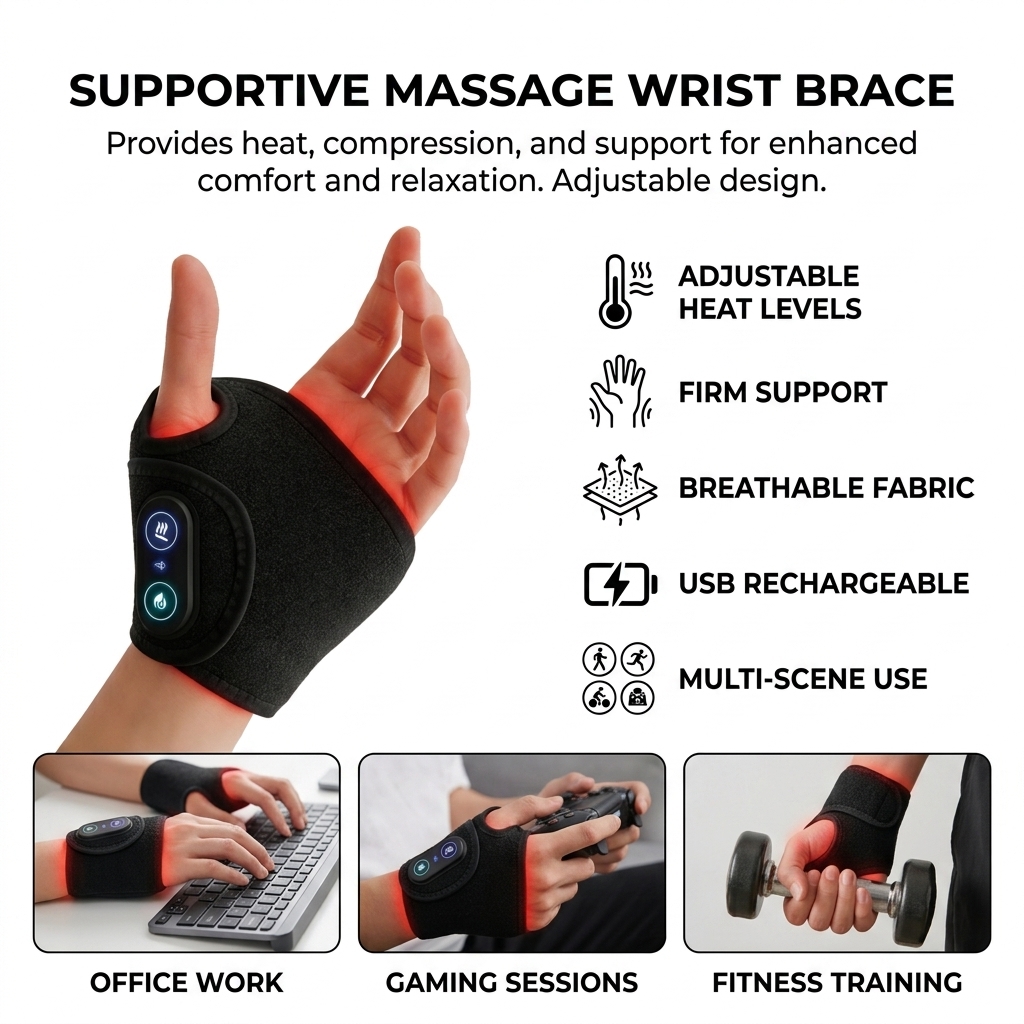 Wrist Support Braces Heated Ma - Wrist Wrap Support recension och pris
