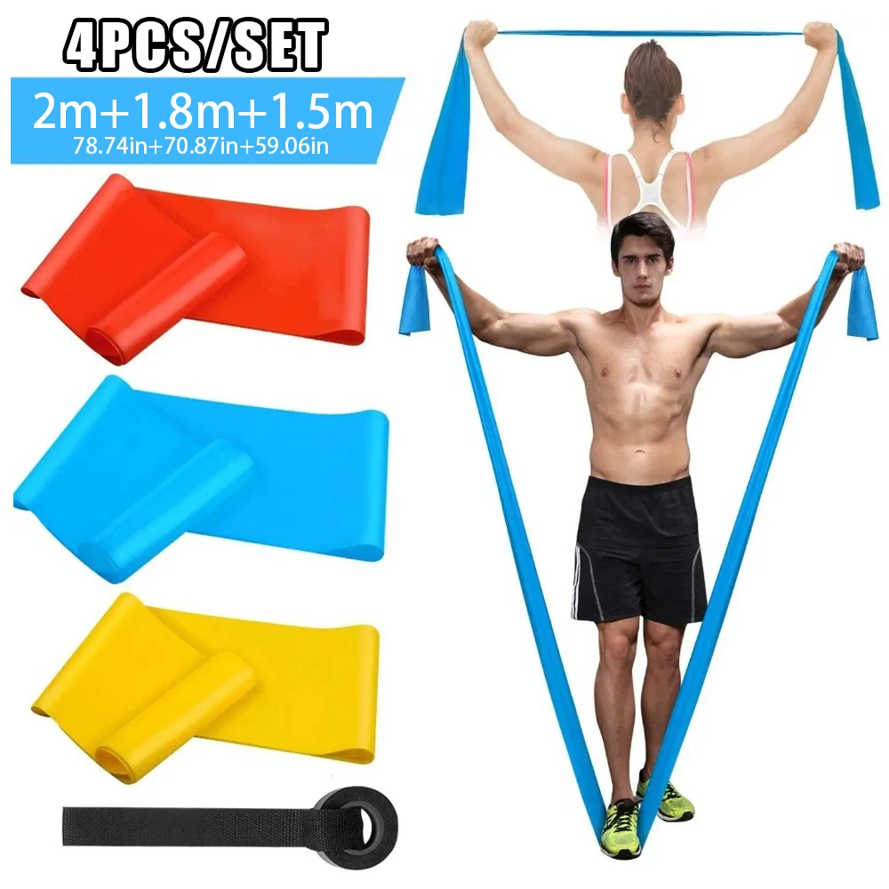 4Pcs/Set Elastic Fitness Bands - Crossfit Training Gear recension och pris